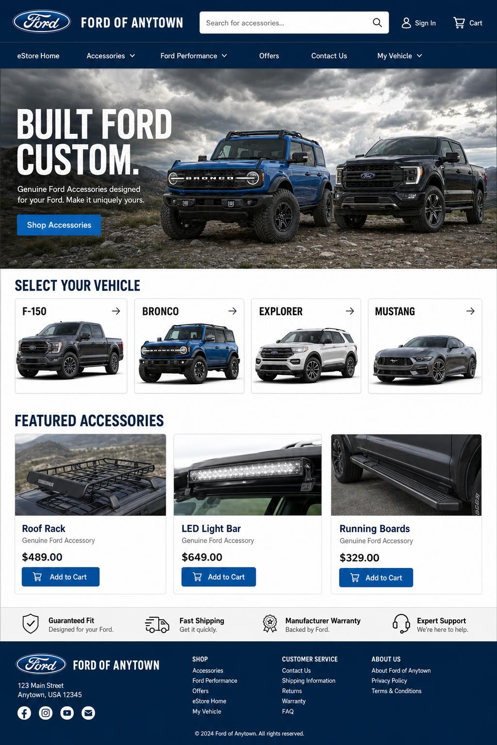 EnvyPRO eStore — 3D product view with Ford F-150
